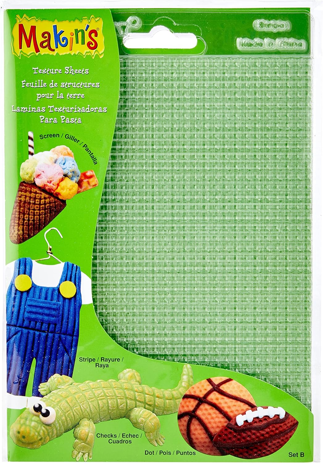 Makin's USA Makin's Clay Texture Sheets 7 x 5.5inchSet B (Screen