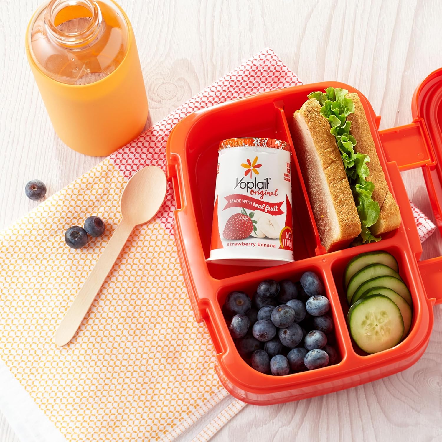 Yoplait Strawberry Banana Yogurt, 6 oz - Image 7