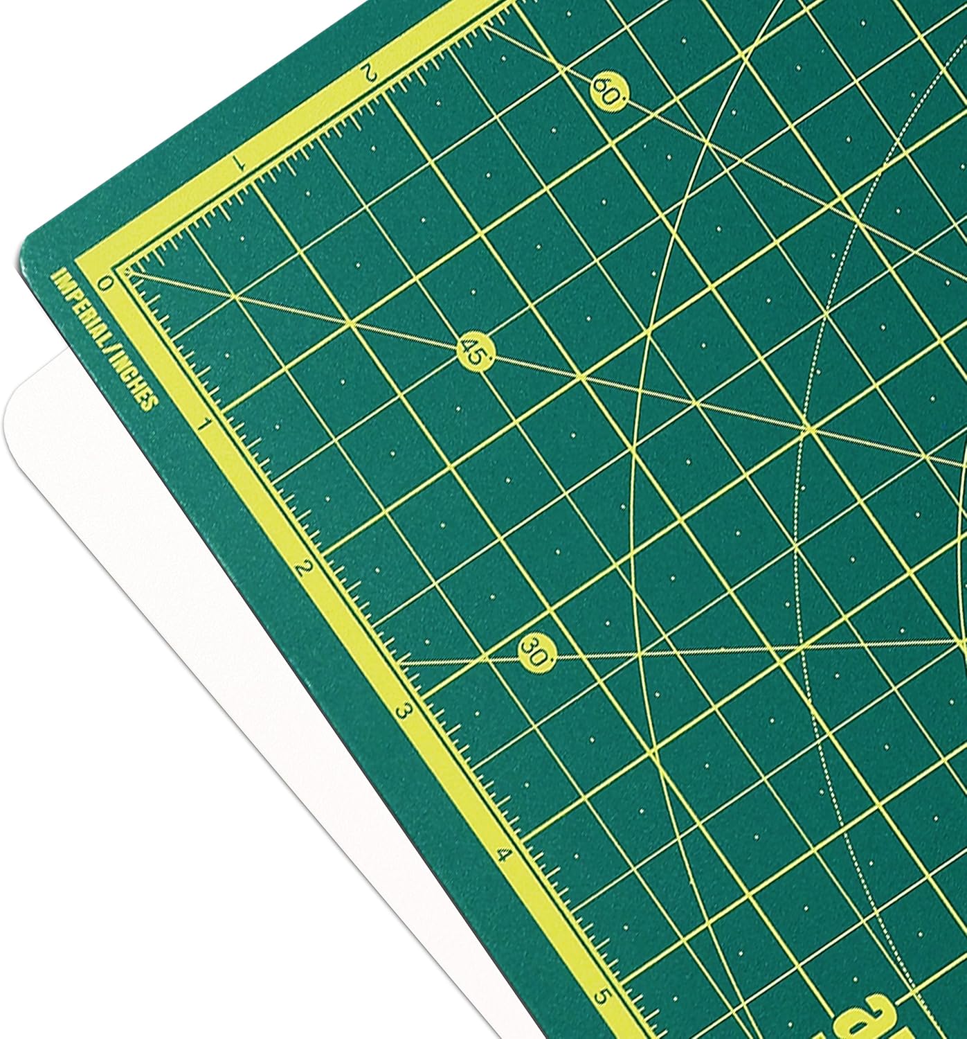 Cutting Mat, Self Healing Cutting Mat, Hobby Cutting Mat, Sewing Cutting Mat, Rotatable Cutting Mat Imperial 13 inch x 13 inch - Green