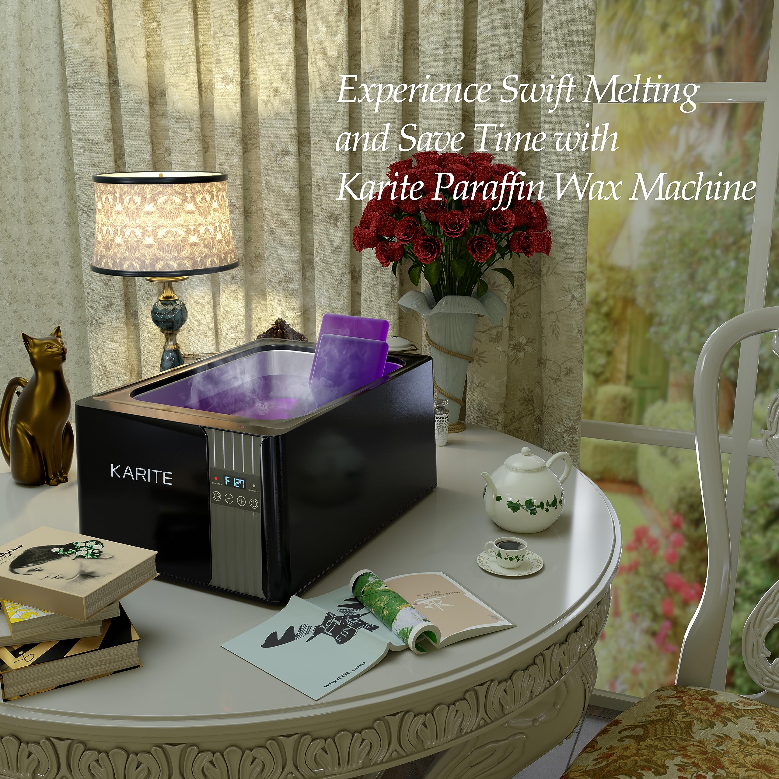 KARITE 9000ml Paraffin Wax Bath Machine with Smart Heating Modes