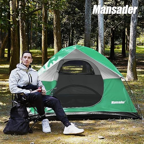 Miniatura 2 de Tienda de campaña impermeable para 234 personas para camping, ligera y fácil de instalar, tienda de campaña para senderismo al aire libre, tienda de