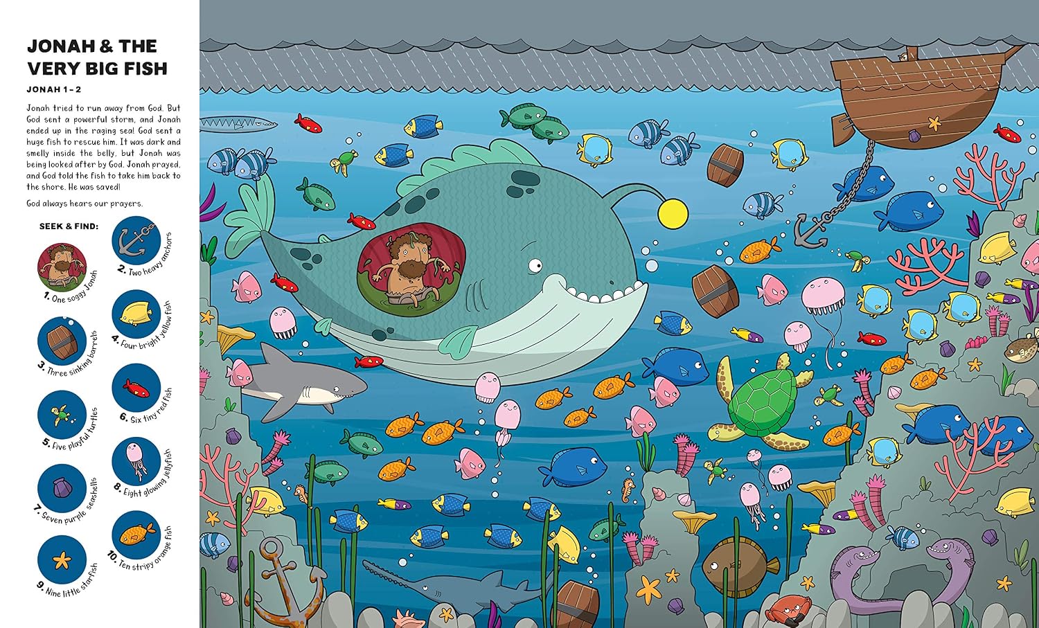 Seek and Find: Old Testament Bible Stories: With over 450 things to find and count! (Fun interactive Christian book to gift kids ages 2-5, Christmas gift) image 2