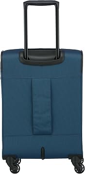 paklite 4 Wheel Hand Cart, Lightweight, Derby, Stylish Soft Shell Small Trolley with TSA Lock + Clip-on Function, 55 cm, 41 Litres