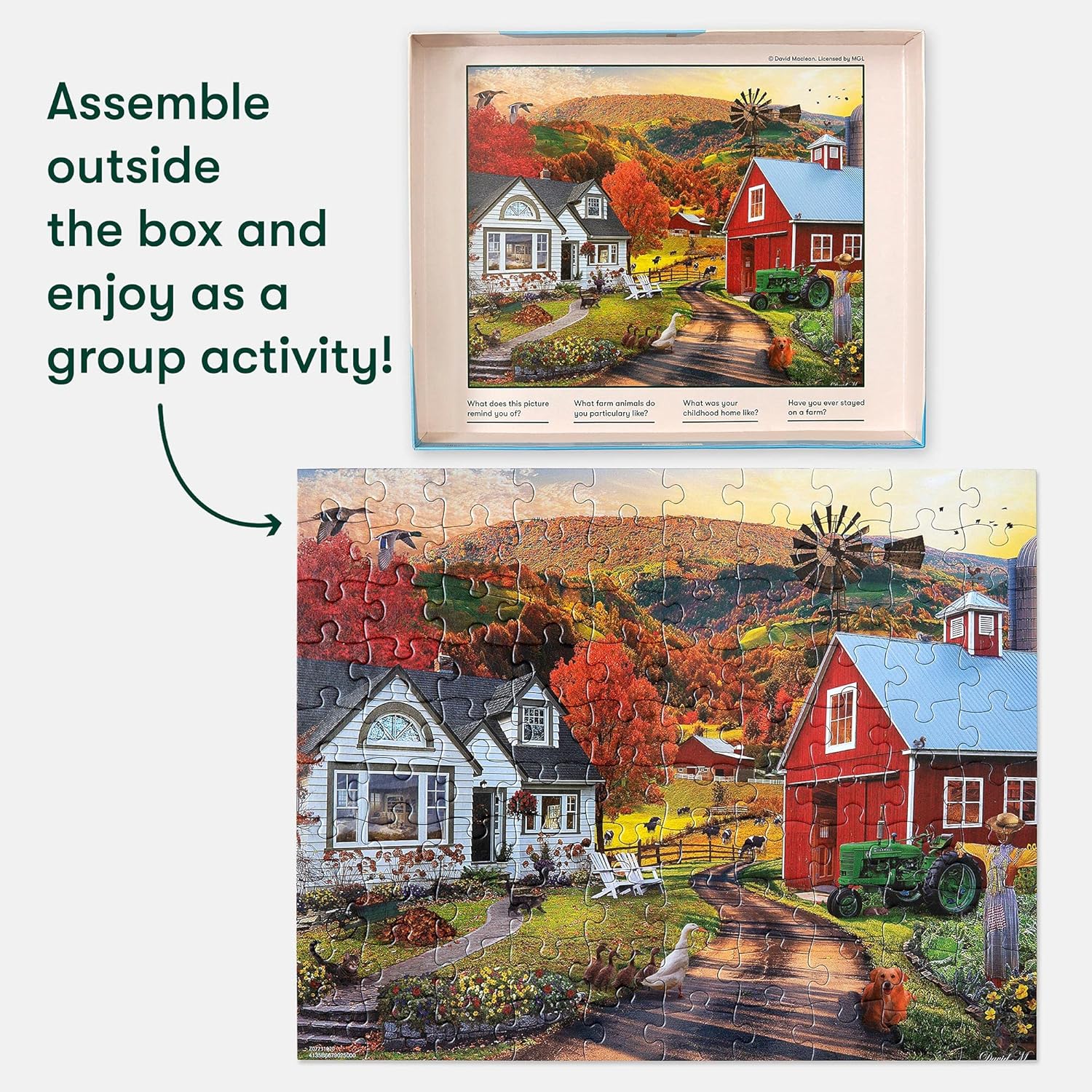 Relish New 100 Piece Farm Life Dementia Jigsaw Puzzle Dementia