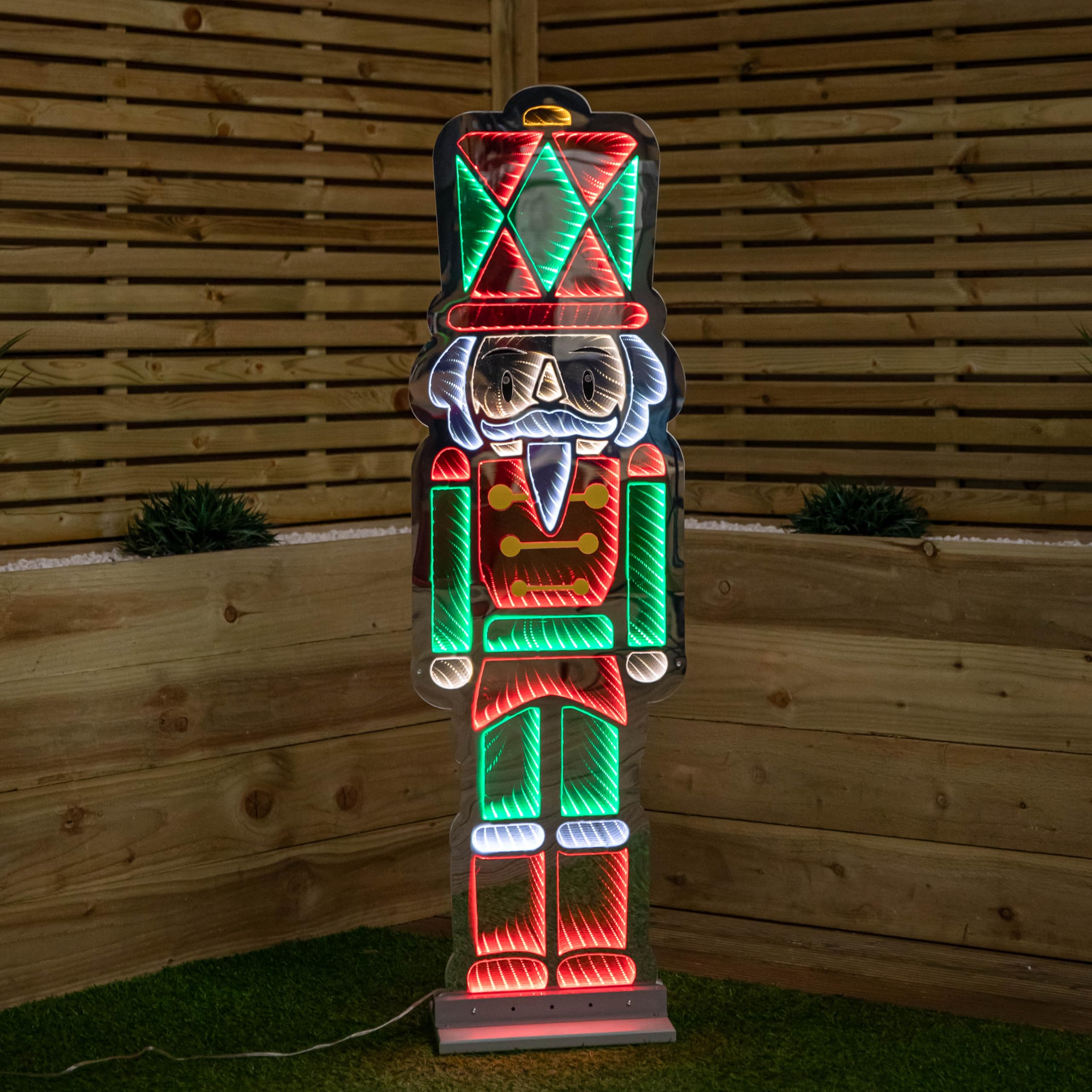 Samuel Alexander Light (1.2M) Tall Up Christmas Nutcracker Infinity Decoration With Leds 4Ft