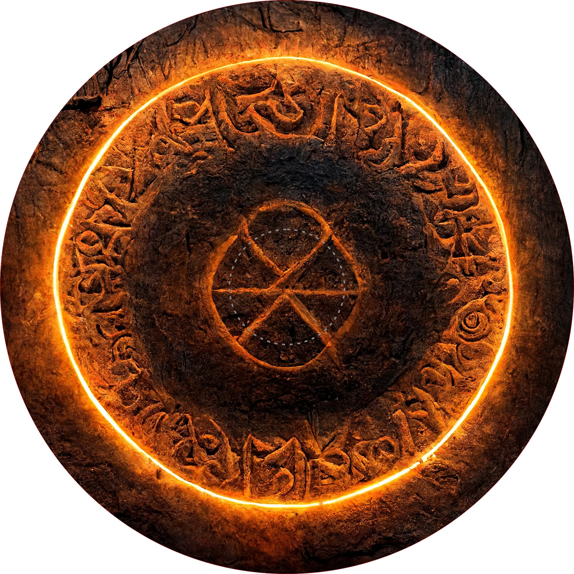 Generic Age of Sigmar Neoprene Objective Markers - Summon Circle