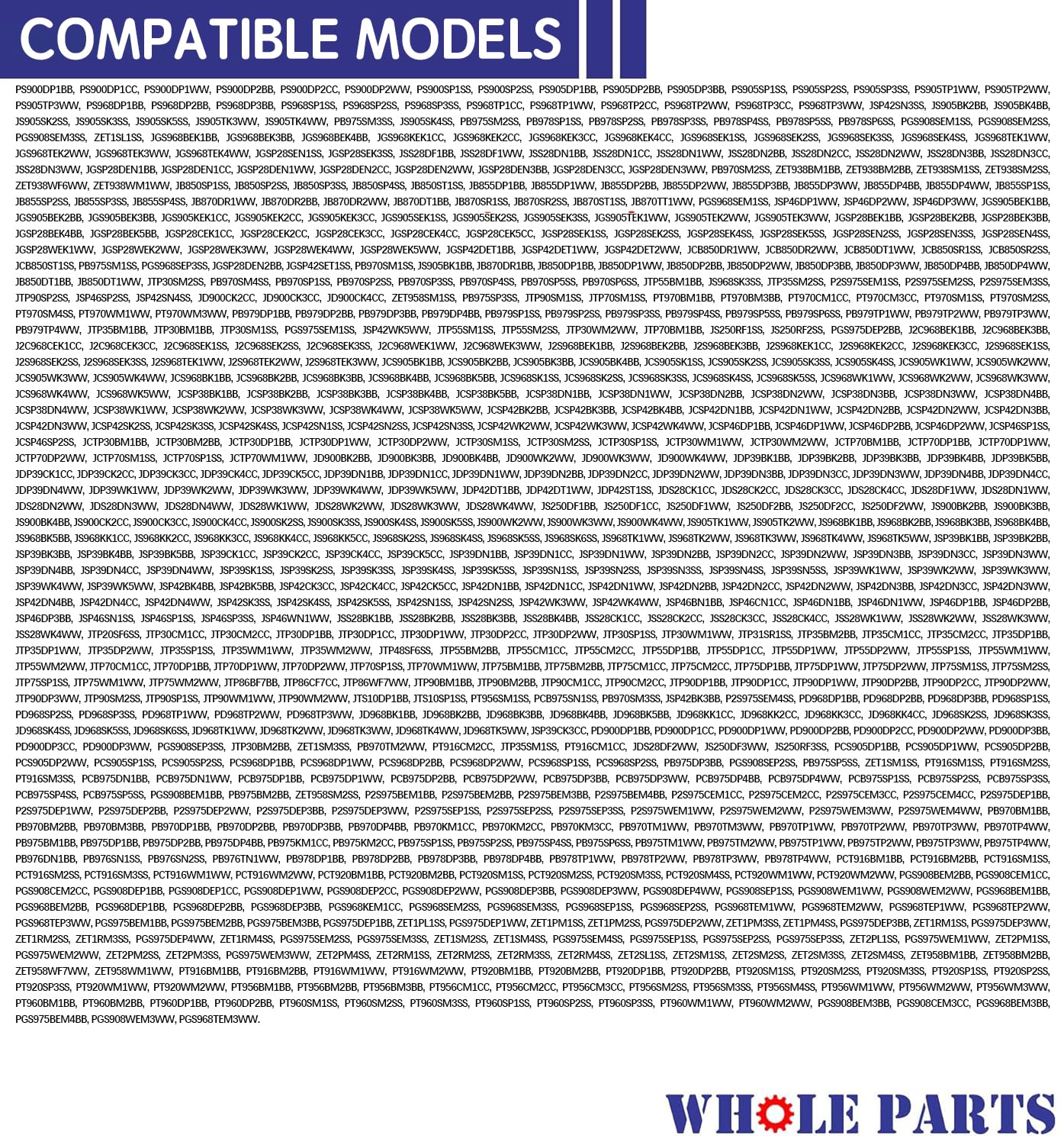 Whole Parts Range Backofentürdichtung (inkl. 25 Befestigungsclips) Teilenummer WB04T10050 – Ersatz und kompatibel mit einigen GE-Serien oder Öfen