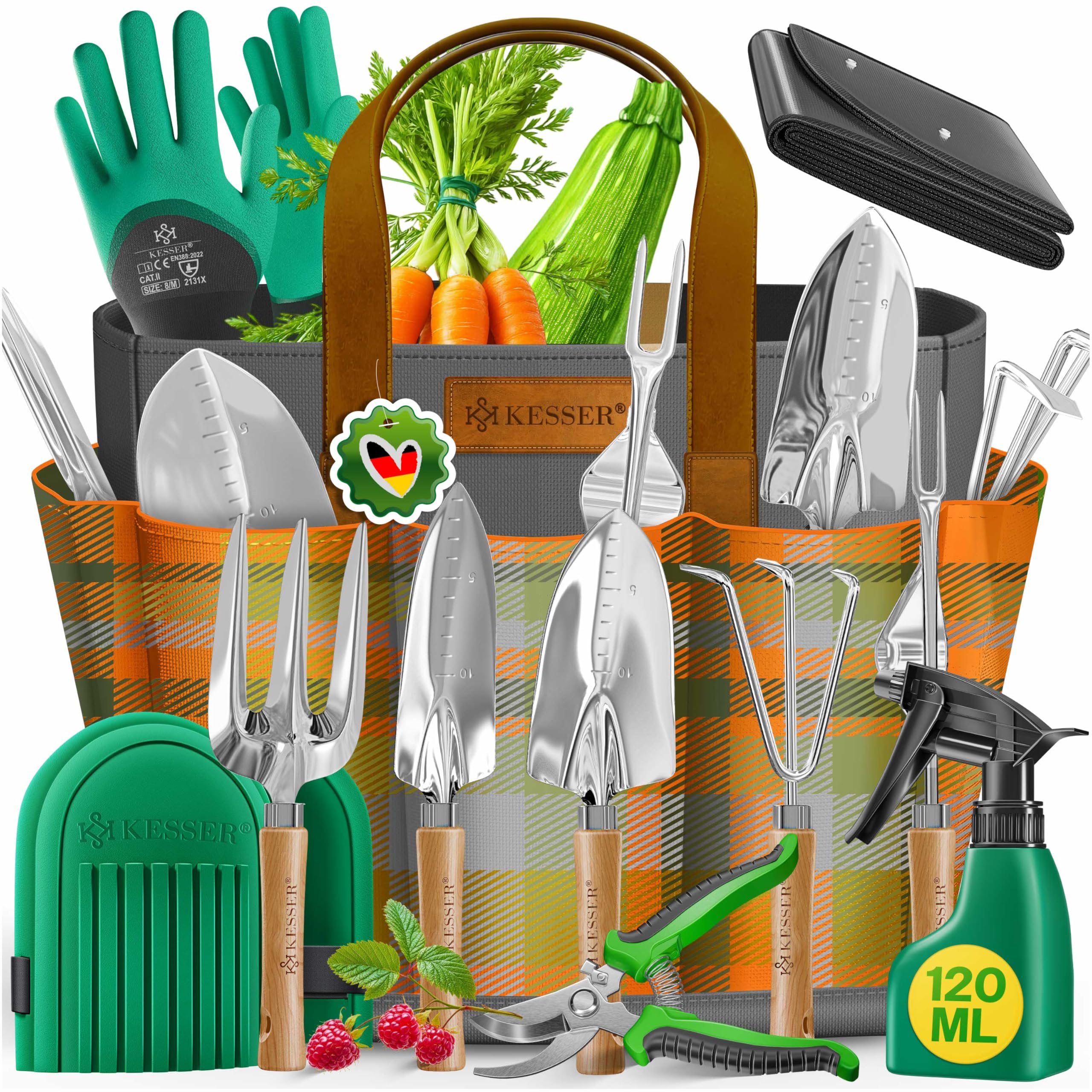 KESSER® Gartenwerkzeug Set 10-teilig
