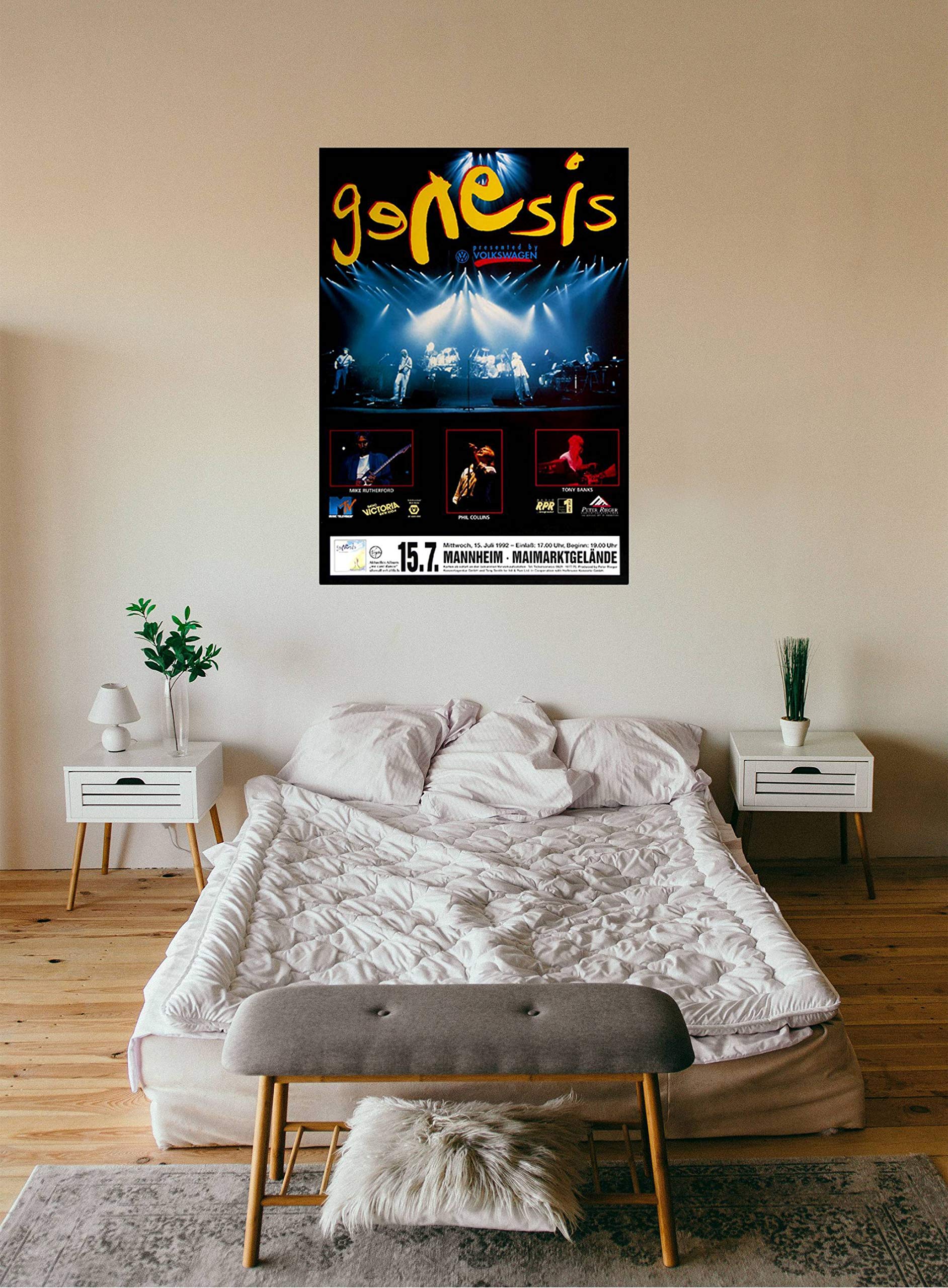 Genesis - Turn It On Again, Mannheim 1992 » Konzertplakat/Premium Poster | Live Konzert Veranstaltung | DIN A1 «