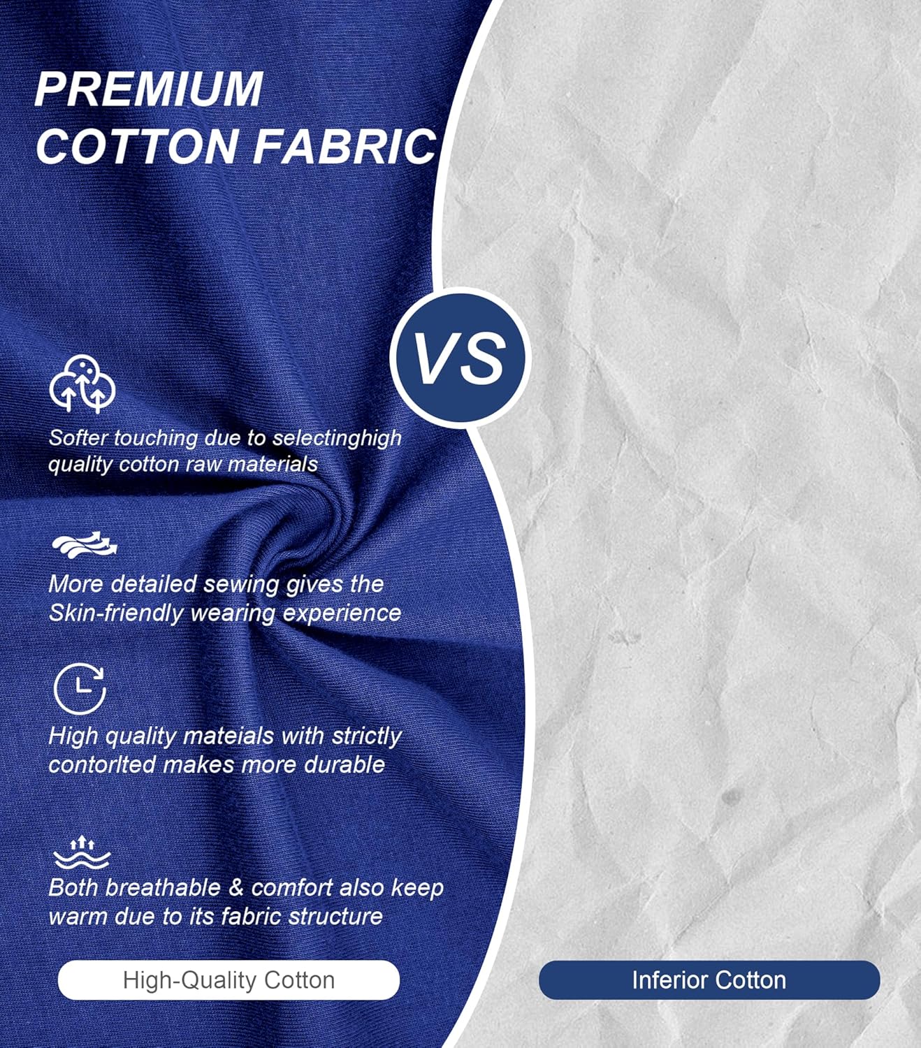 COLORFULLEAF Mens 100% Cotton Pajamas Set Short Sleeve V-Neck Sleepwear Soft Loungewear Pjs with Pockets - Image 6