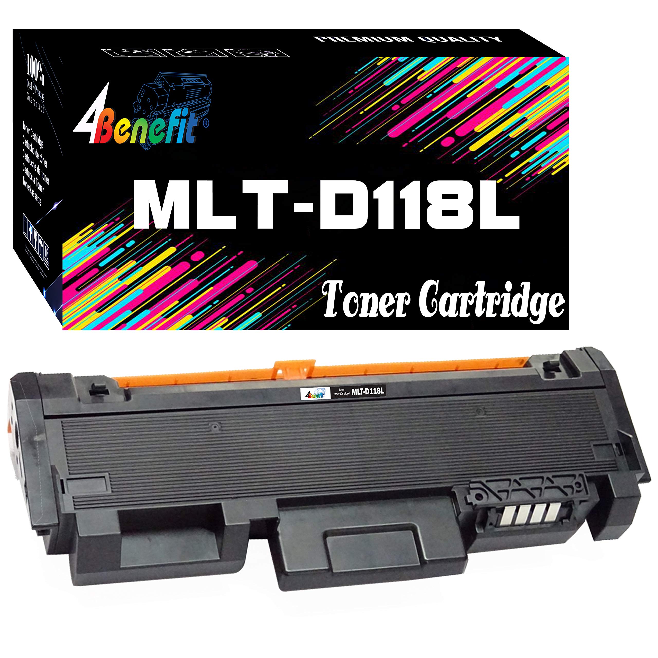 1-Pack 4Benefit Compatible Replacement MLTD118L MLT-D118L Toner Cartridge D118L 118L High Yield (1xBlack) Used for Xpress M3065FW M3015DW Laser Printer (Black, High Yield)
