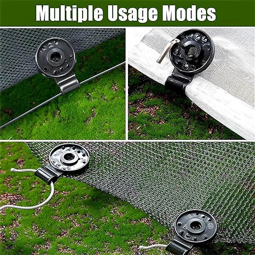 Miniatura 4 de 50 clips de tela para sombra, agarre de bloqueo resistente, para cubierta de plantas, patio, toldo, jardín, pérgola, invernadero, coche, granero,