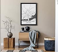 Vista 7 de Mapa de Kenmare County Kerry, Irlanda, Light 2 (12x16)