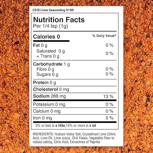 Miniatura 2 de The Spice Lab N 199 - Sal gourmet de chile y lima, margarita, sin gluten, sin OMG, totalmente natural, sal gourmet premium, tarro agitador de 6.8