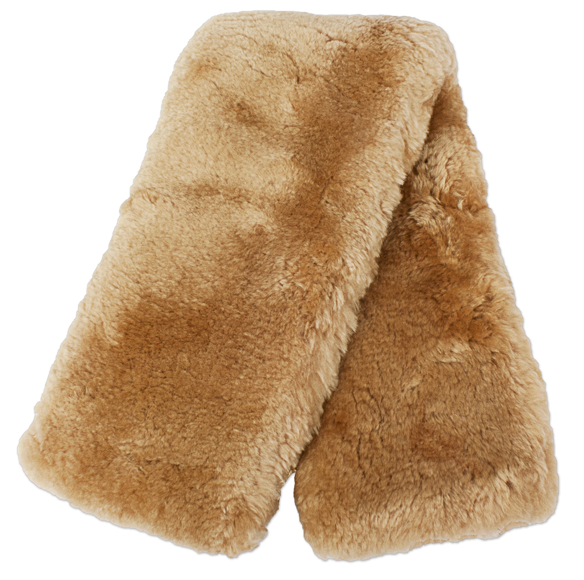 ECP Equine Comfort Products Easy Fit Genuine Merino Sheepskin Girth Cover, Prevents Gall Sores & Chafing, Sweat-Absorbing, Breathable, Soft & Protective, 26 Inches, Palamino