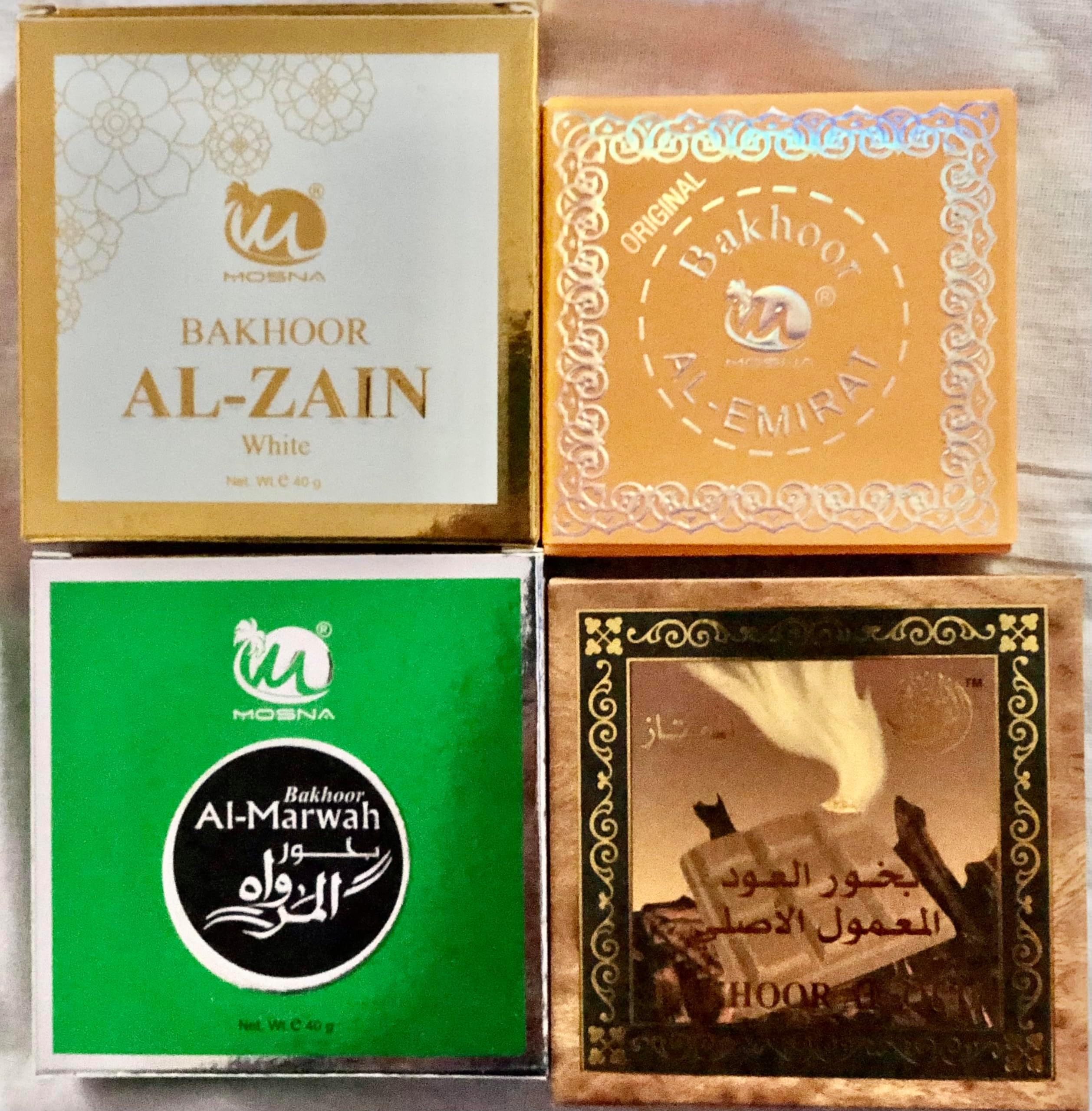 Oud Bakhoor - Fragrance from far East Arabic Bakhoor Pack of 4