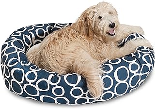 Majestic Pet 52" Fusion Navy Sherpa Bagel Bed Price In India