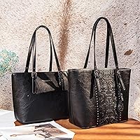 Vista 2 de Women Handbags Set Tote Bag for Women Large and Medium Shoulder Bag Satchel Hobo 2pcs Purse Set