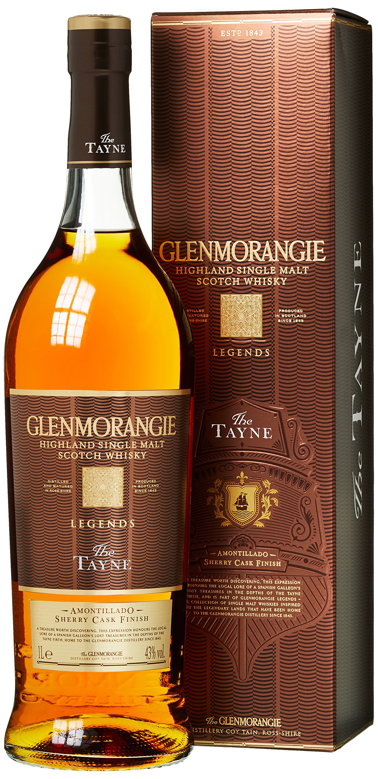 Glenmorangie The Tayne Legends mit Geschenkverpackung Whisky (1 x 1 l)