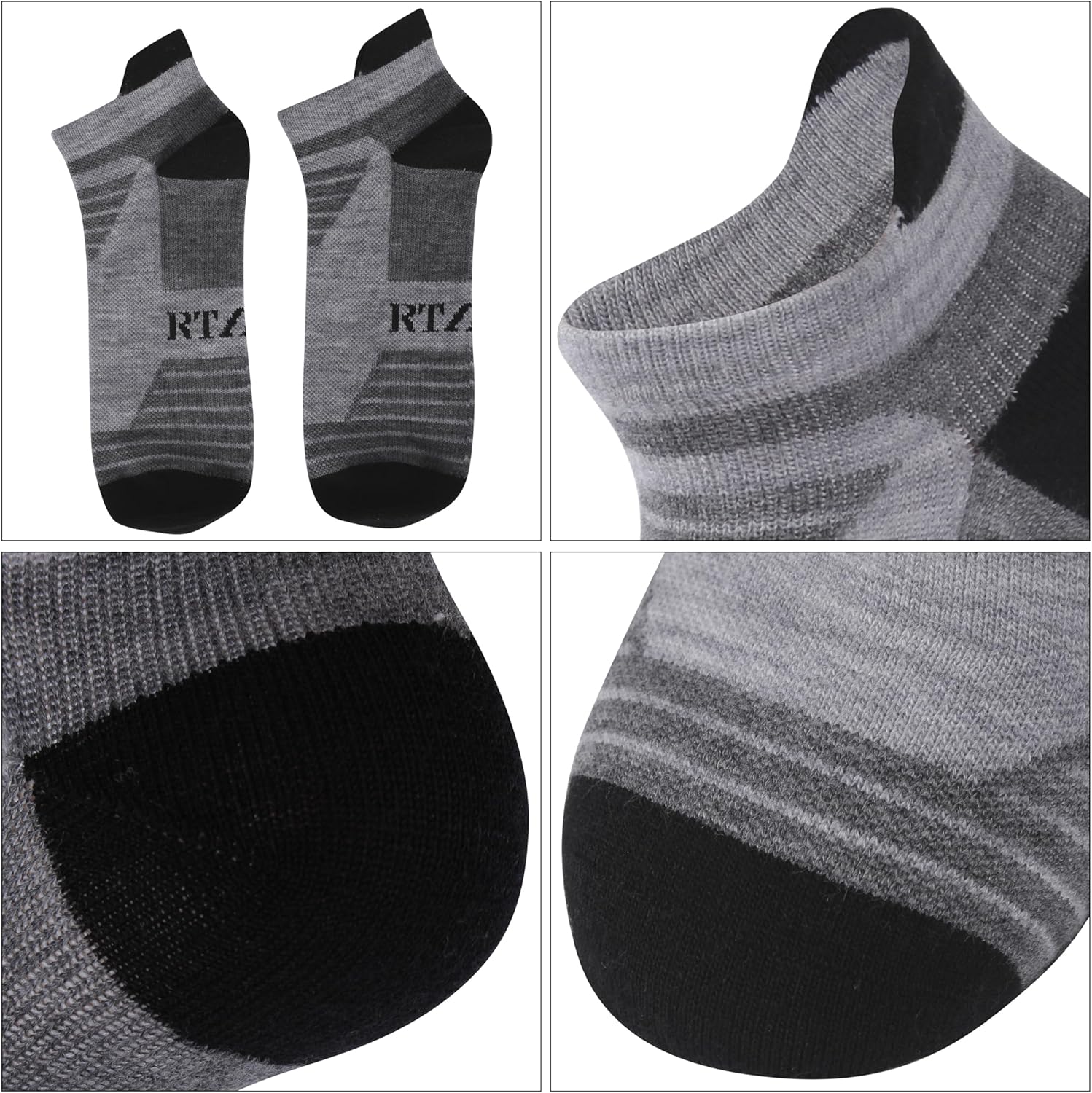 90% Merino Wool Low Cut Athletic Ultra-Light Running Ankle Socks, Tennis Golf Socks for Women & Men - Image 6