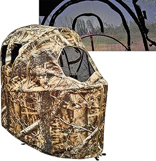 See-Through Hunting Ground Blind with Built-in Chair - 1 Person
