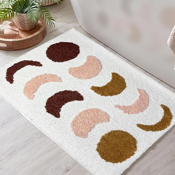 Bathroom Rugs Mat Soft Absorbent Microfiber Bath Rugs Non