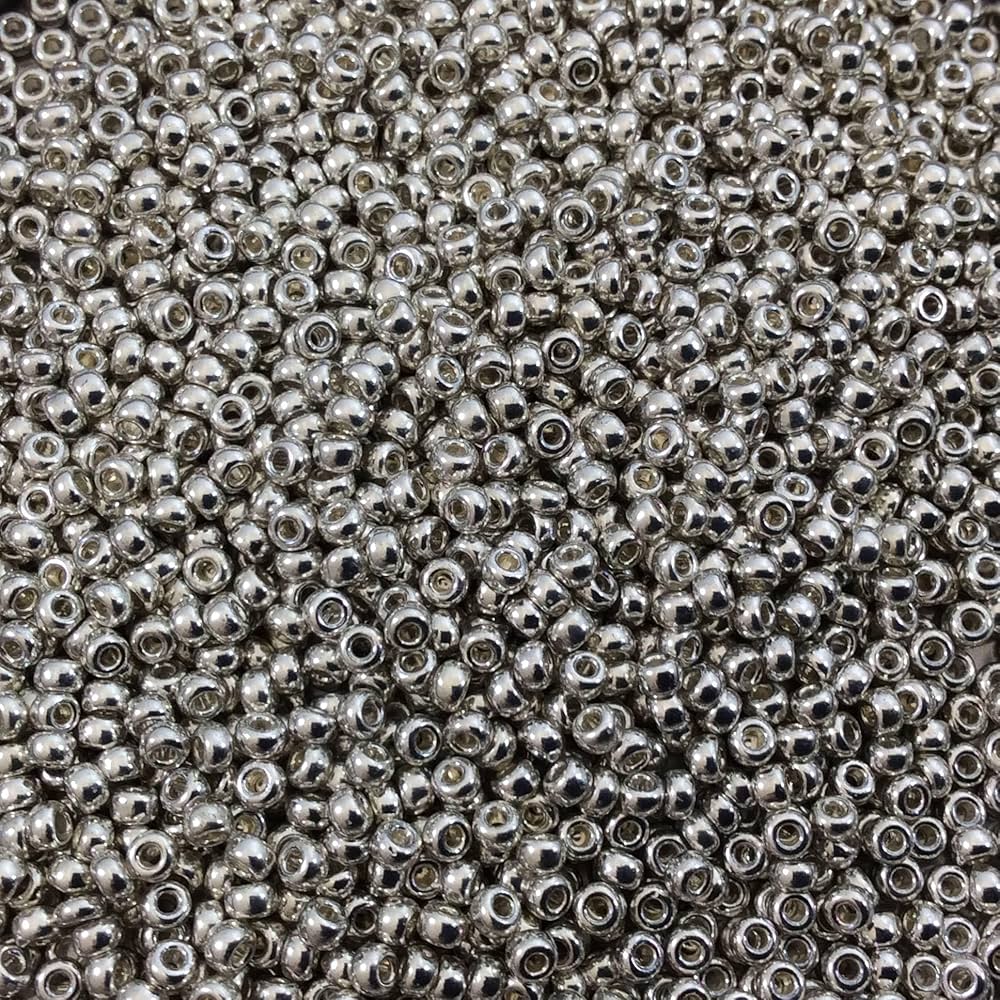 石笛  玉　２４１１１５－１１ Amazon.com: Galvanized Silver Miyuki Japanese Round