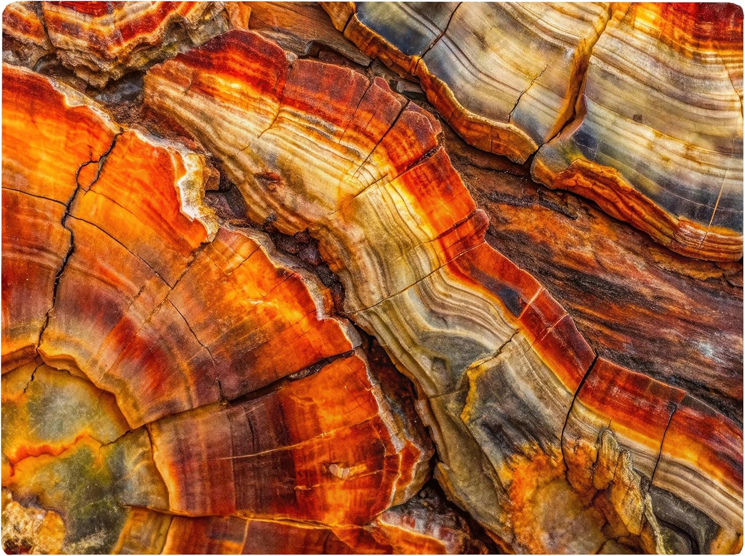 Petrified Wood Grain Agate Marble Kitchen Glass Cutting Board Decorative Gift Marbled Granite Stone Rock Gift For Her Mom Wife