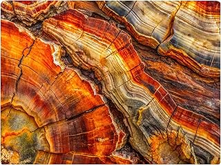 Petrified Wood Grain Agate Marble Kitchen Glass Cutting Board Decorative Gift Marbled Granite Stone Rock Gift For Her Mom Wife