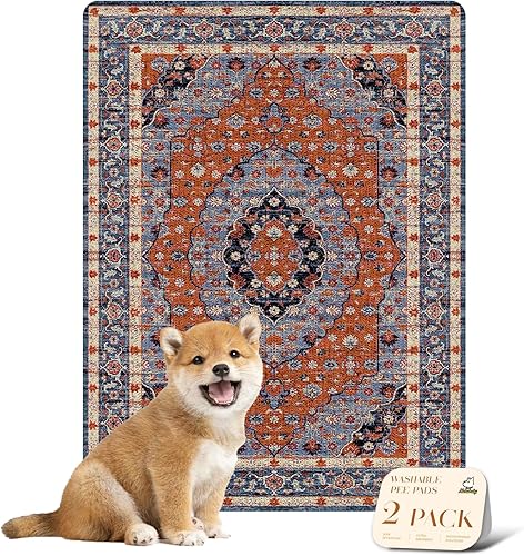 Miniatura 17 de nunubaby Almohadillas lavables para orina de perros, elegante, antideslizante, a prueba de fugas, reutilizable, ultraabsorbente, para jaulas y