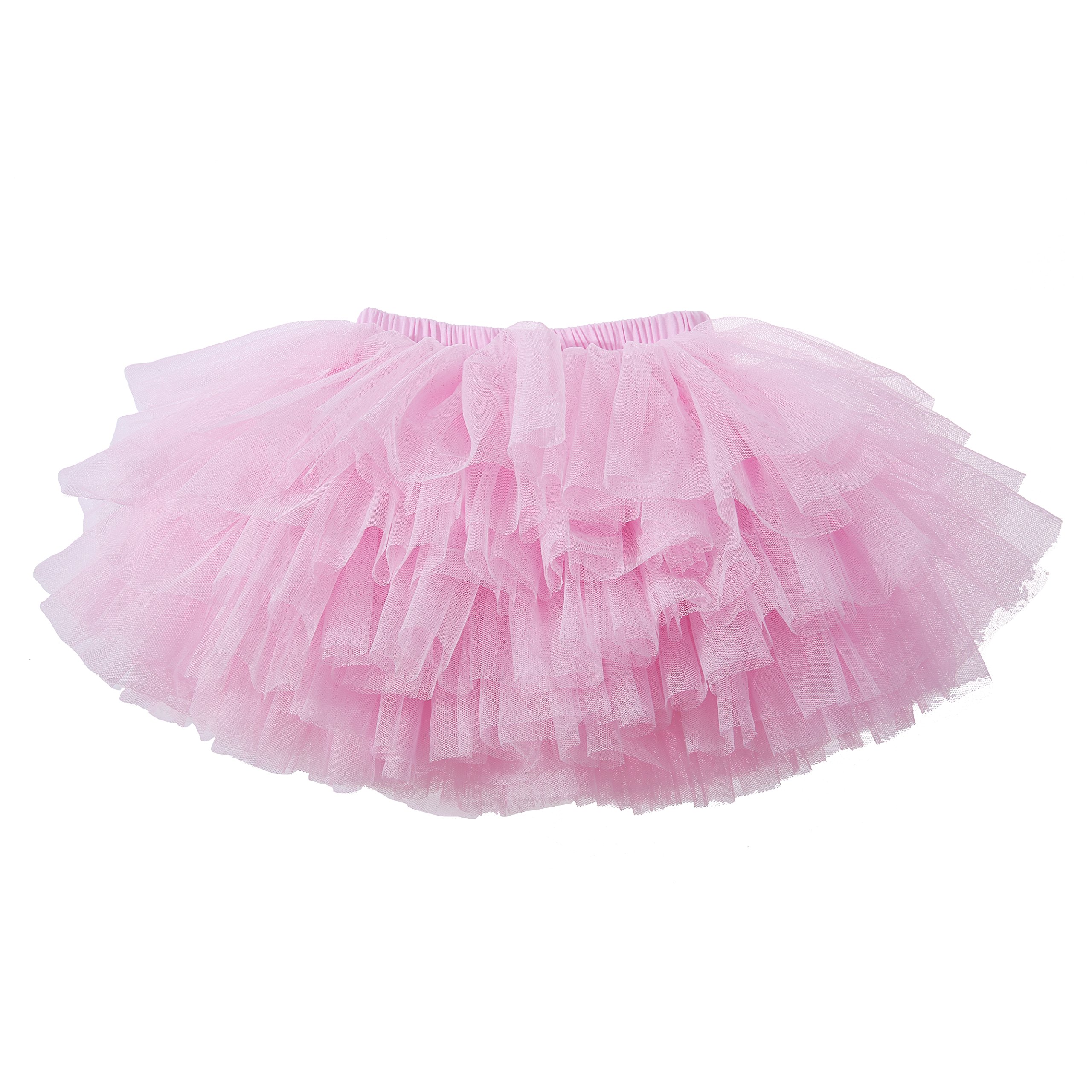 Eaasok Baby Girls' Tutu Skirt Toddler 6 Layered Tulle Tutus 1-8T Pink