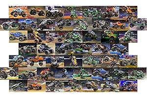 4x6 Monster Truck Wall Collage Kit: 50 Pieces of Epic Decor for Boys