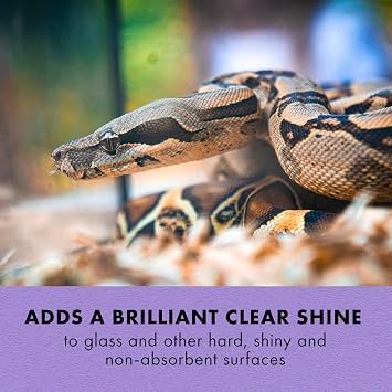 Zilla Terrarium Cleaner, Reptile Cleaner for Glass, Anti-Static
