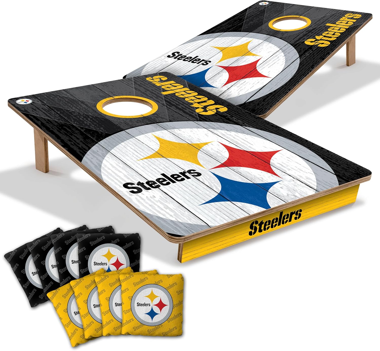 YouTheFan NFL 2’ x 3’ Cornhole Game Pittsburgh Steelers 2' x 3' Team Colors