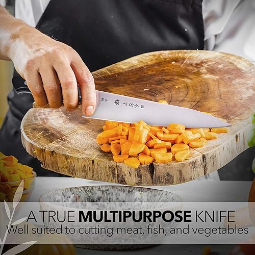 Miniatura 4 de JCK Original Kagayaki CarboNext - Cuchillo de chef japonés KC-5SES Professional Gyuto cuchillo de cocina profesional de acero para herramientas de