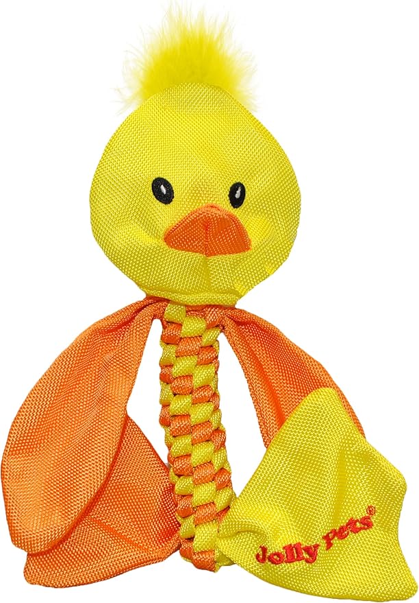 Pet Supplies Jolly Pets Flathead Tug/Squeak Dog Toy, Duck, Large