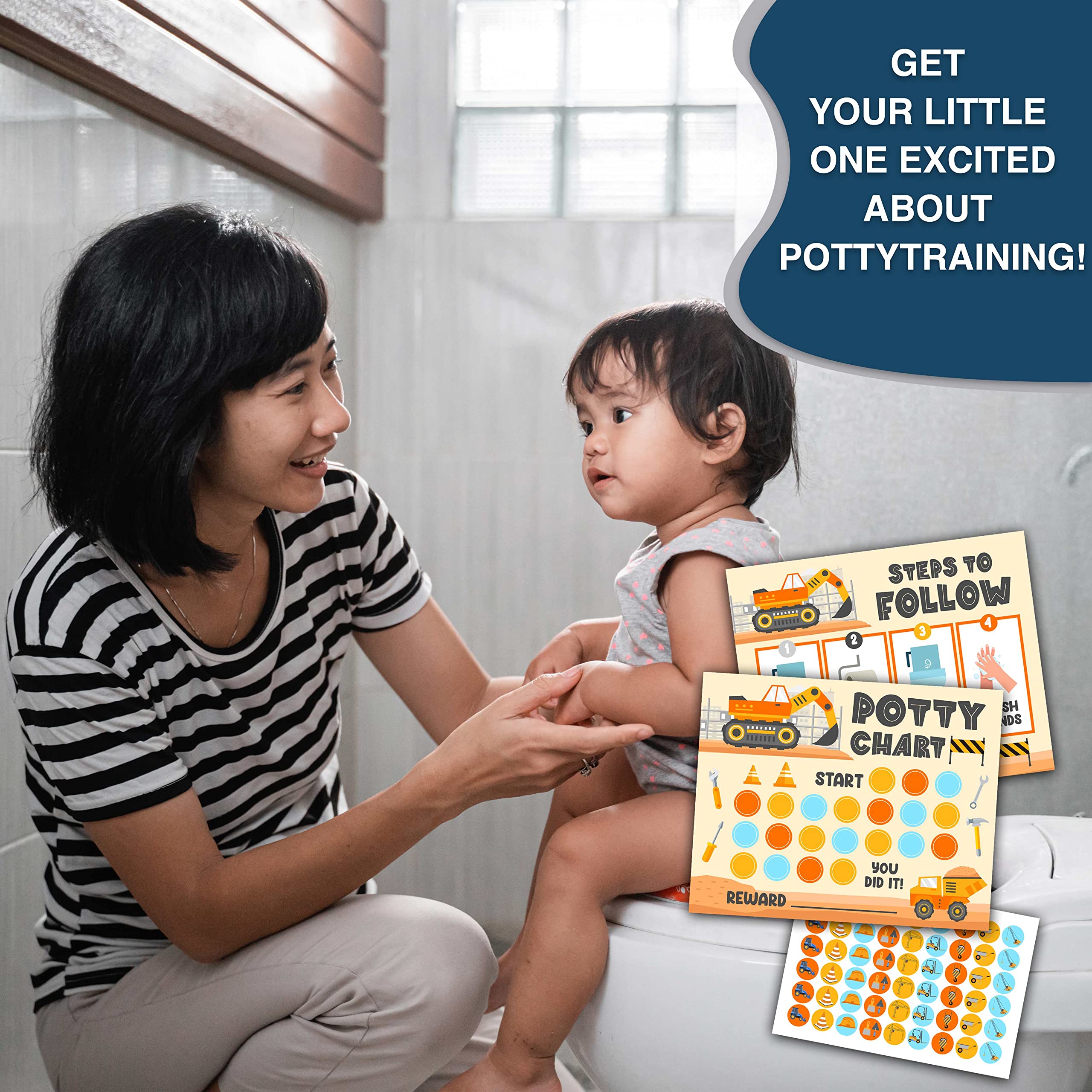 Snapklik.com : Construction Potty Training Reward Chart