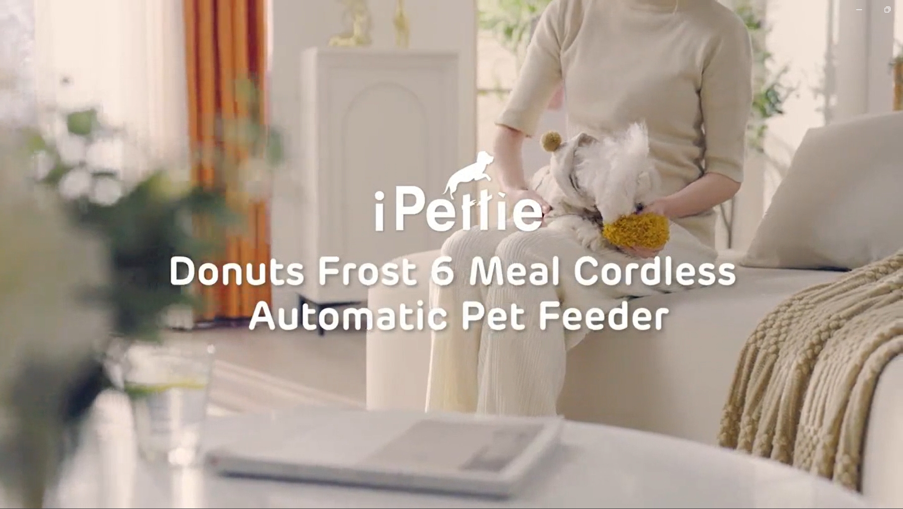 iPettie Donut Frost 6 Meal Cordless Automatic Pet Feeder, Dry & Wet Food Automatic Cat Feeder with Two Ice Packs, Rechargeable Massive Battery, Programmable Timer, Holds 6 x ½ lb. of Food - image 8