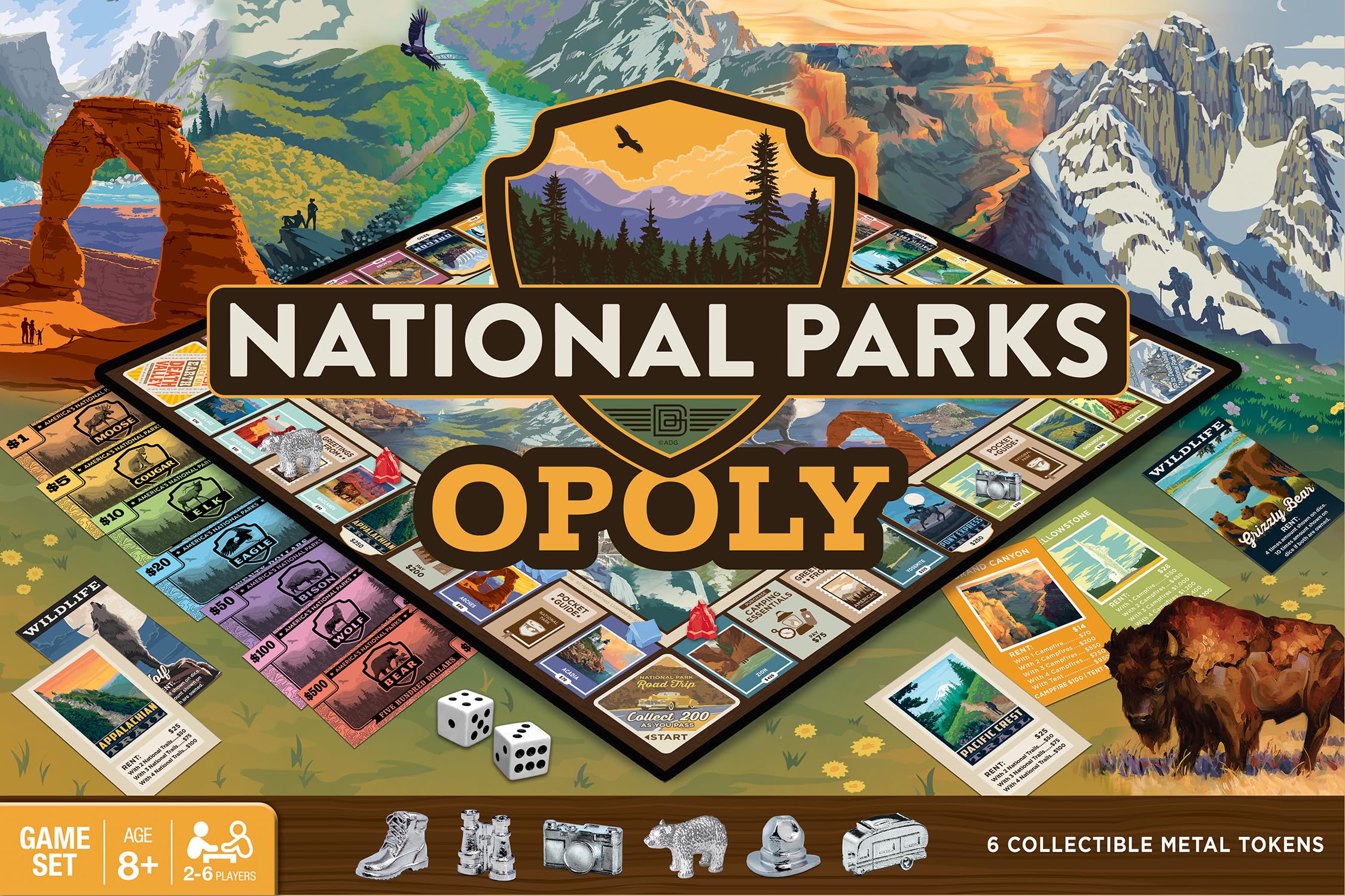 National Parks Opoly by Masterpieces