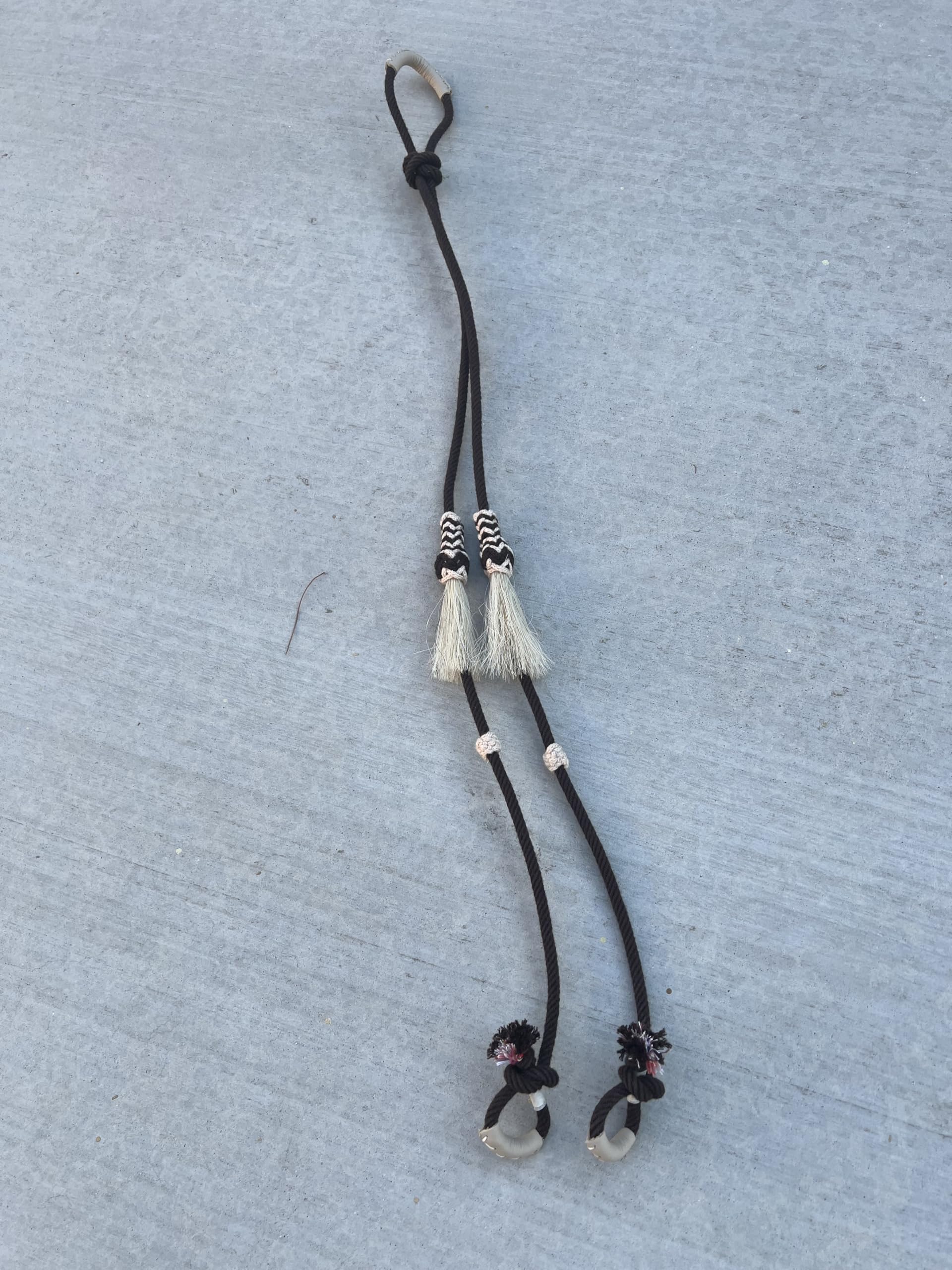 Brown Western Saddle Cotton Horse Reins, Riendas Charras Color Cafe