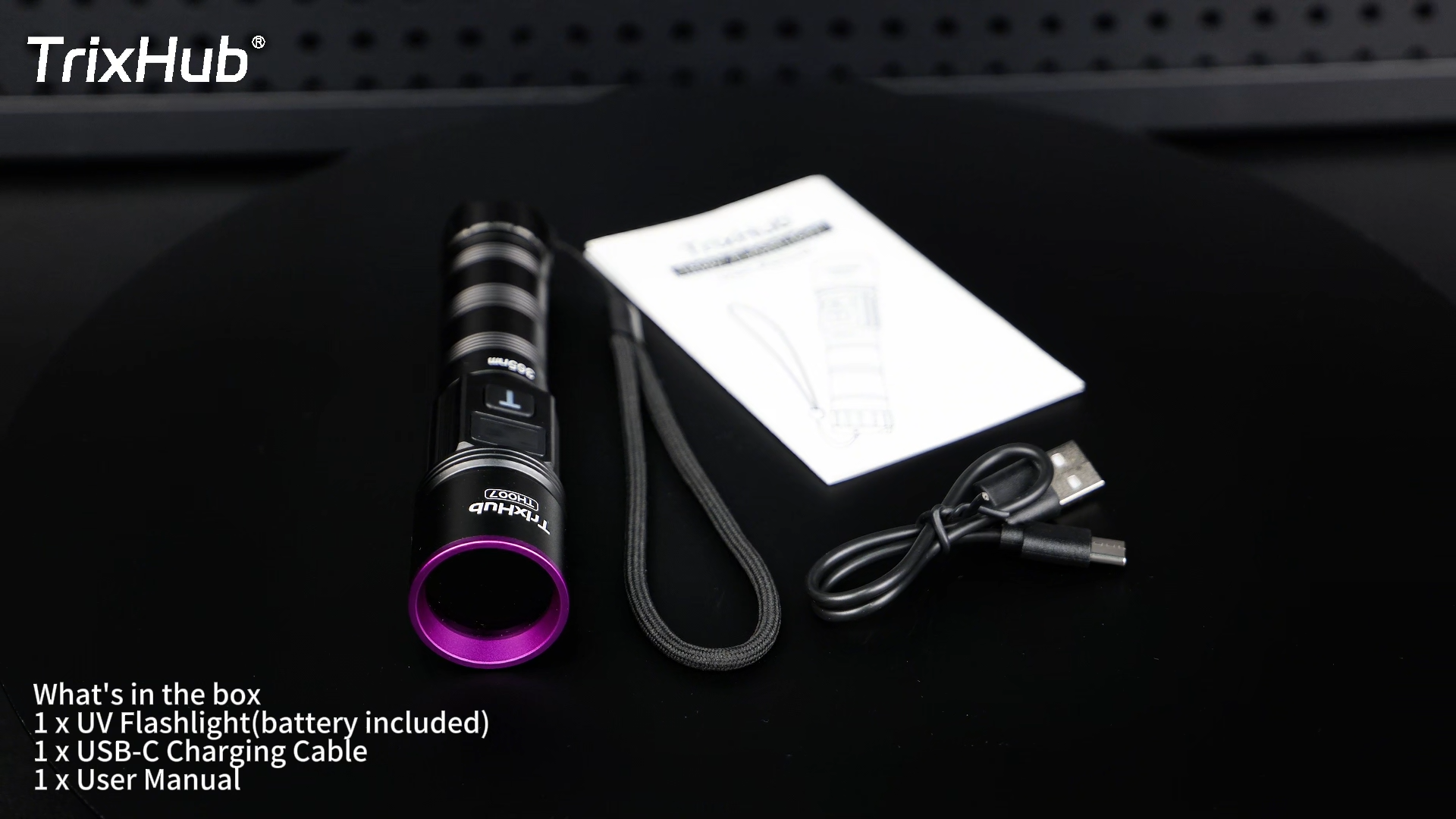 Amazon.com: TrixHub 365nm Black Light Flashlight, UV Flashlight