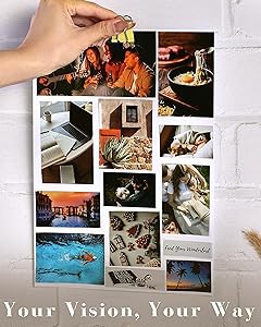 FOUNCY Vision Board Book - 1200+ Inspirational Pictures & Quotes Vision Board Supplies to Visualize, Manifest Your Dreams & Life Goals, 116 Pages Vision Board Clip Art Book and Collage Making