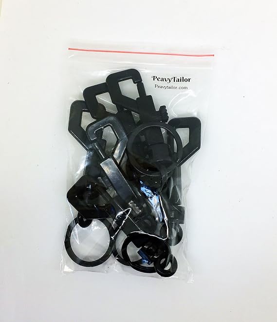 3 Pcs swivel snap Bolt Keychain clips Keychain hooks. Lightweight & Durable clasp with hook for Keys, Key Chains, Tags and Lanyards. 2.75x0.83 Plastic Spring keychain clasp come with key rings.