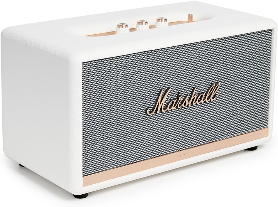 Marshall Stanmore II Wireless Bluetooth Powered Speaker (White), 80 Watts