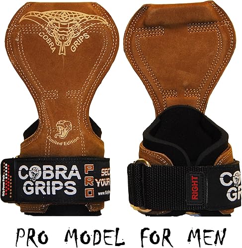 Miniatura 3 de Cobra Grips PRO Weight Lifting Gloves Heavy Duty Straps Alternative with Power Lifting Hooks Padded Wrist Support for Deadlifts & Bodybuilding Un