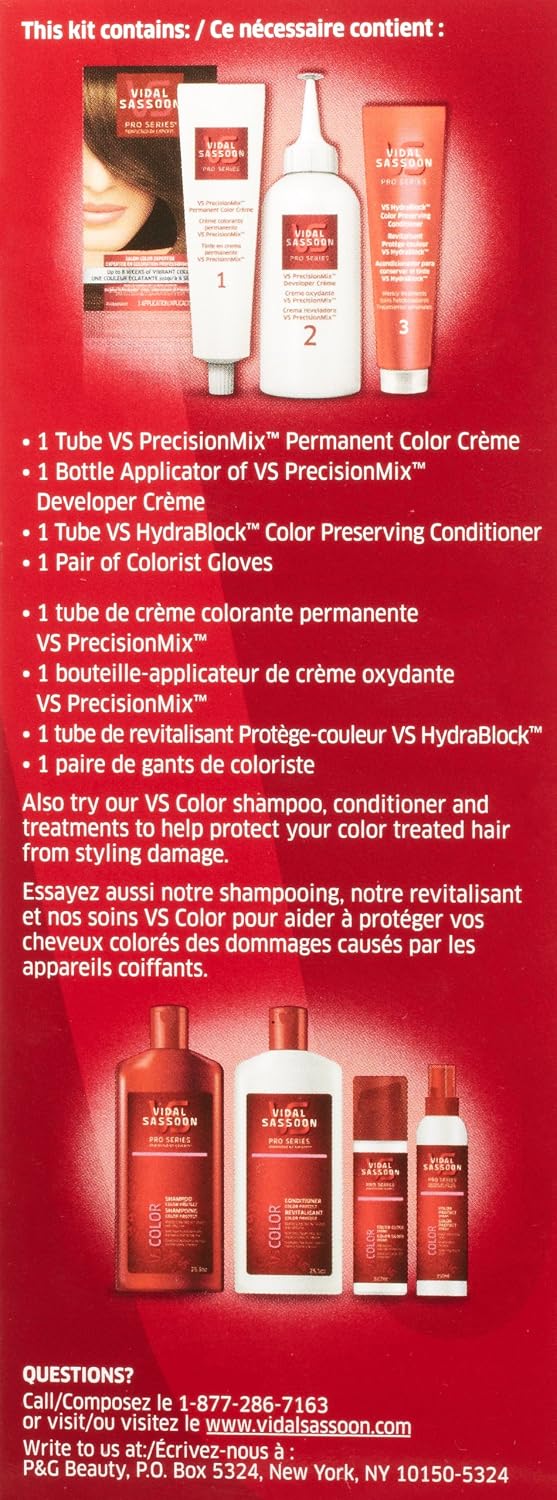 Vidal Sassoon Pro Series Hair Color, 5G Medium Golden Brown, 1 Kit