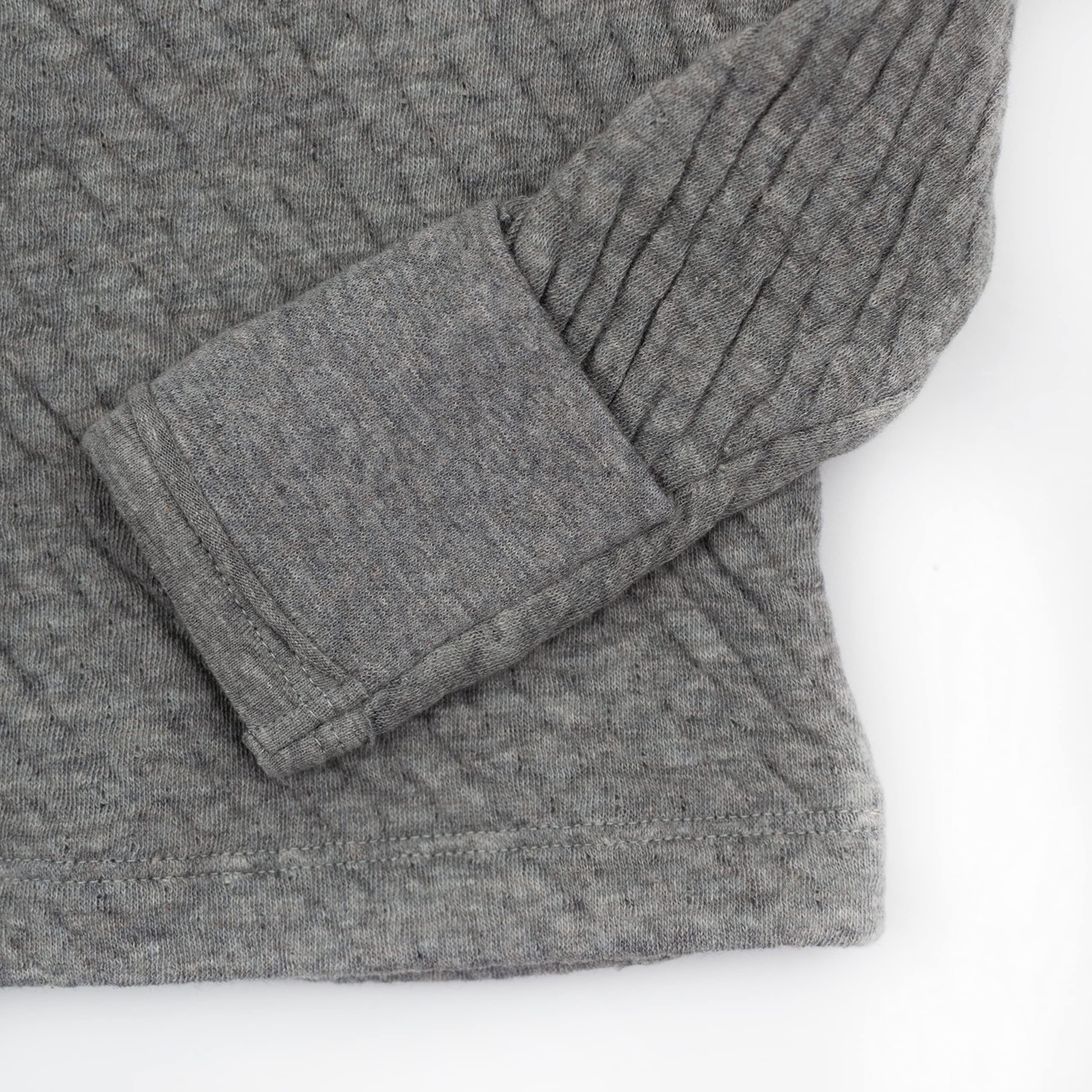 HonestBaby Camiseta tipo kimono de algodón orgánico Matelasse con cierre lateral para bebés y niños