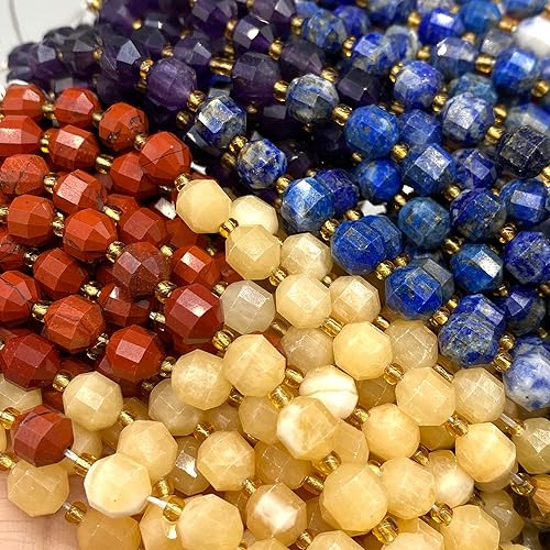 Miniatura 4 de ABCGEMS - Cuentas de siete chakras (la combinación definitiva de las piedras energéticas más fuertes) ópalo miel, cuarzo de cristal, lapislázuli,