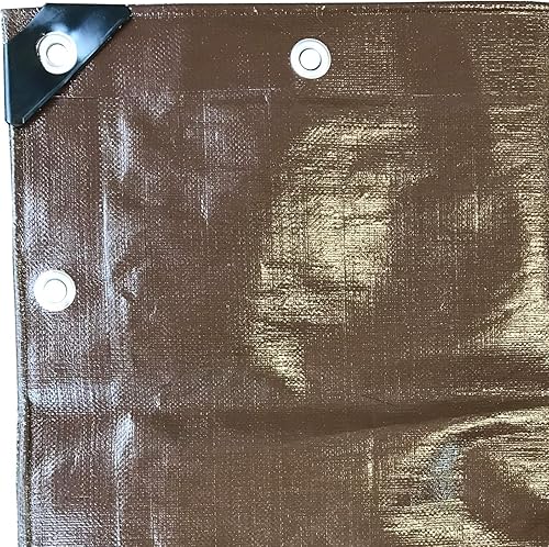 Miniatura 2 de Alion Home Lonas de polietileno resistentes de 12 mil impermeables para toldos de lona, camping, cochera, barco, muebles, suelos, caravana, piscina