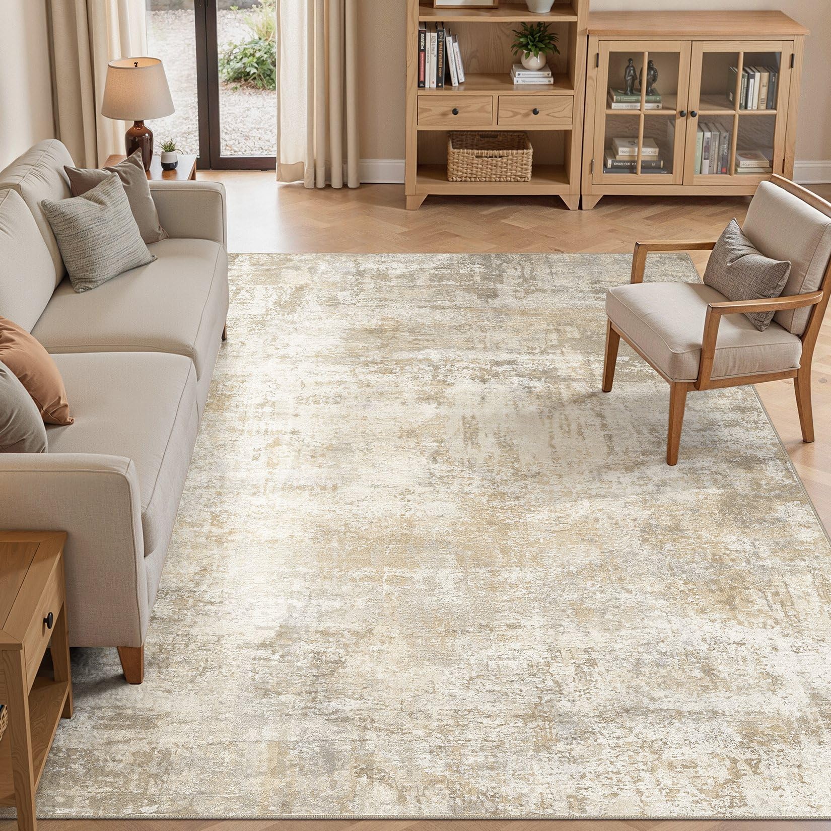 Photo 1 of cotiled Abstract Area Rug - 8' x 10', Beige